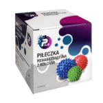 Piłeczka rehabilitacyjna z kolcami 9cm PILO-3009