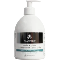 Pharmedis - mydło w płynie z nanosrebrem i białą glinką 500ml Marmed
